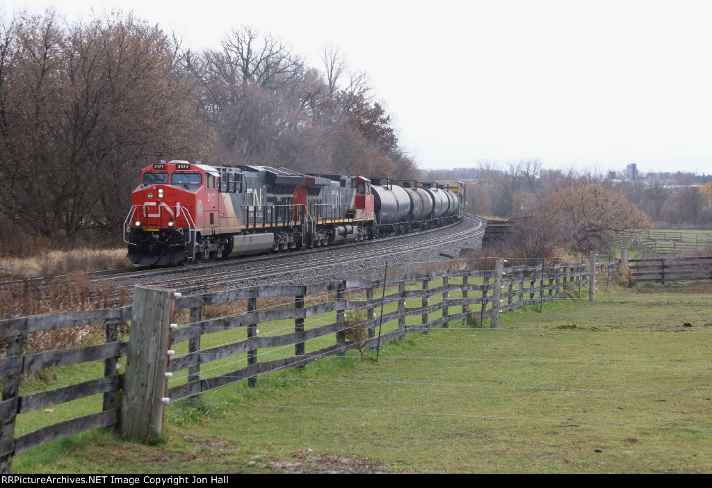 CN 3177 & 2640 roll downhill fast with X34391
